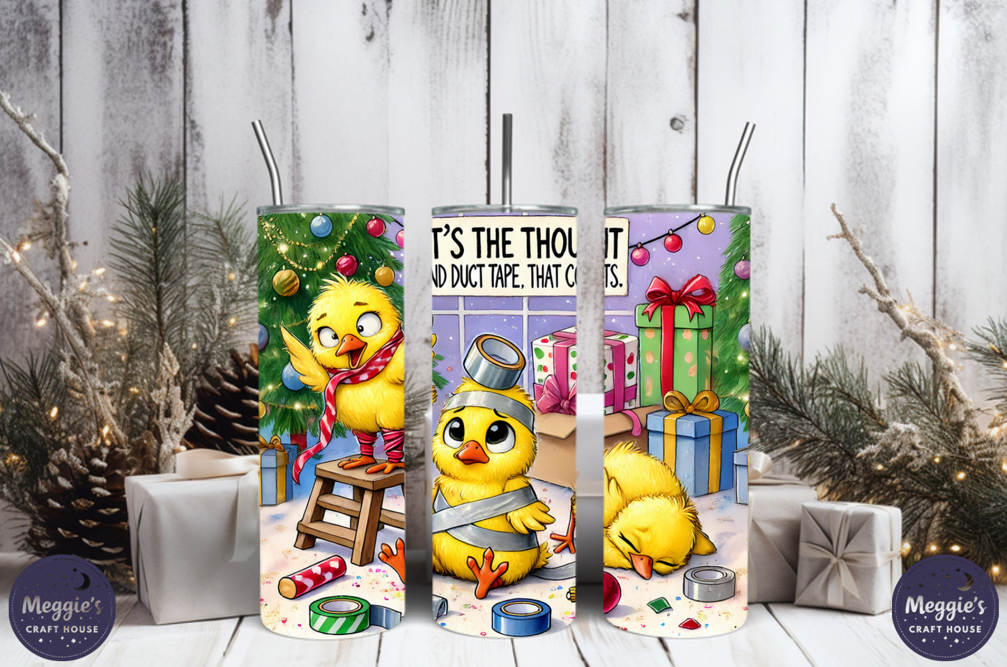 It’s The Thought And Duck Tape That Count Tumbler