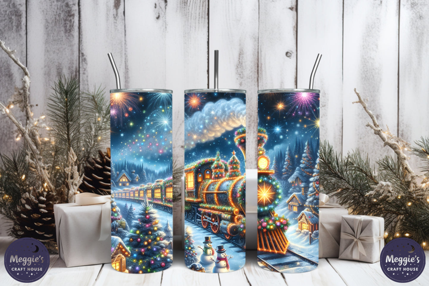 Sleighin’ The Rails Tumbler