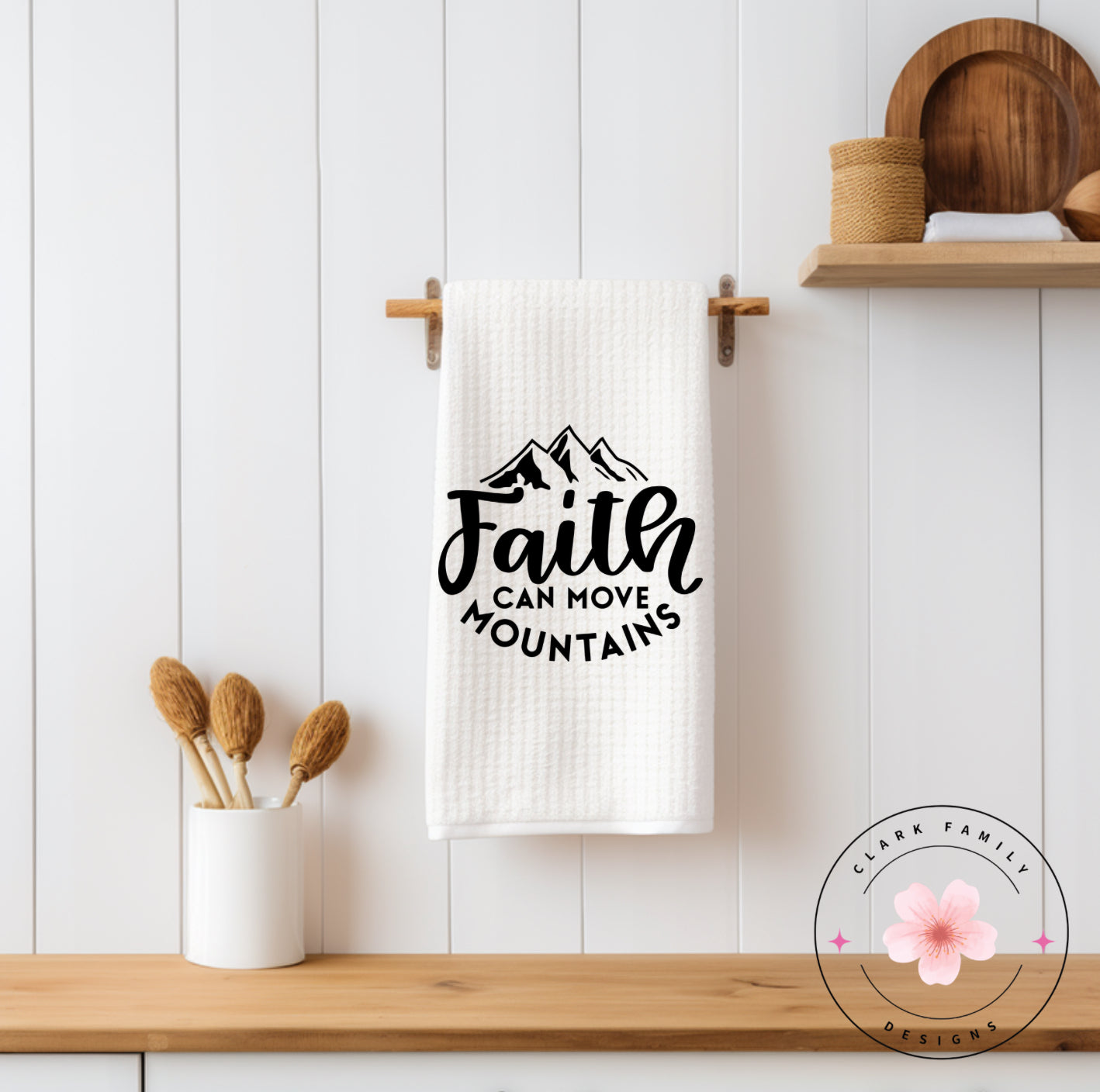 Faith can move mountains - towel