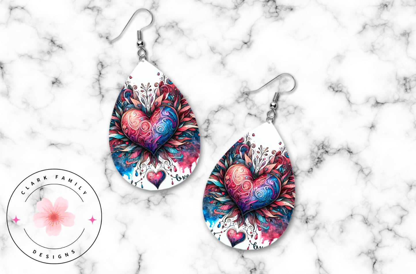 Heart earrings
