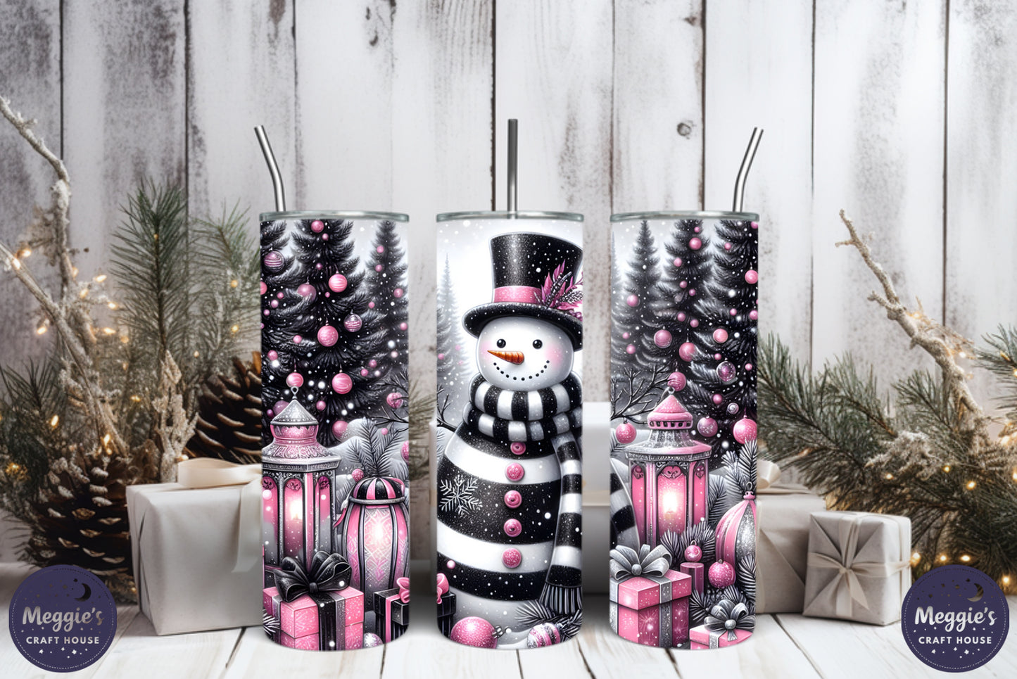 Frosted In Pink Tumbler