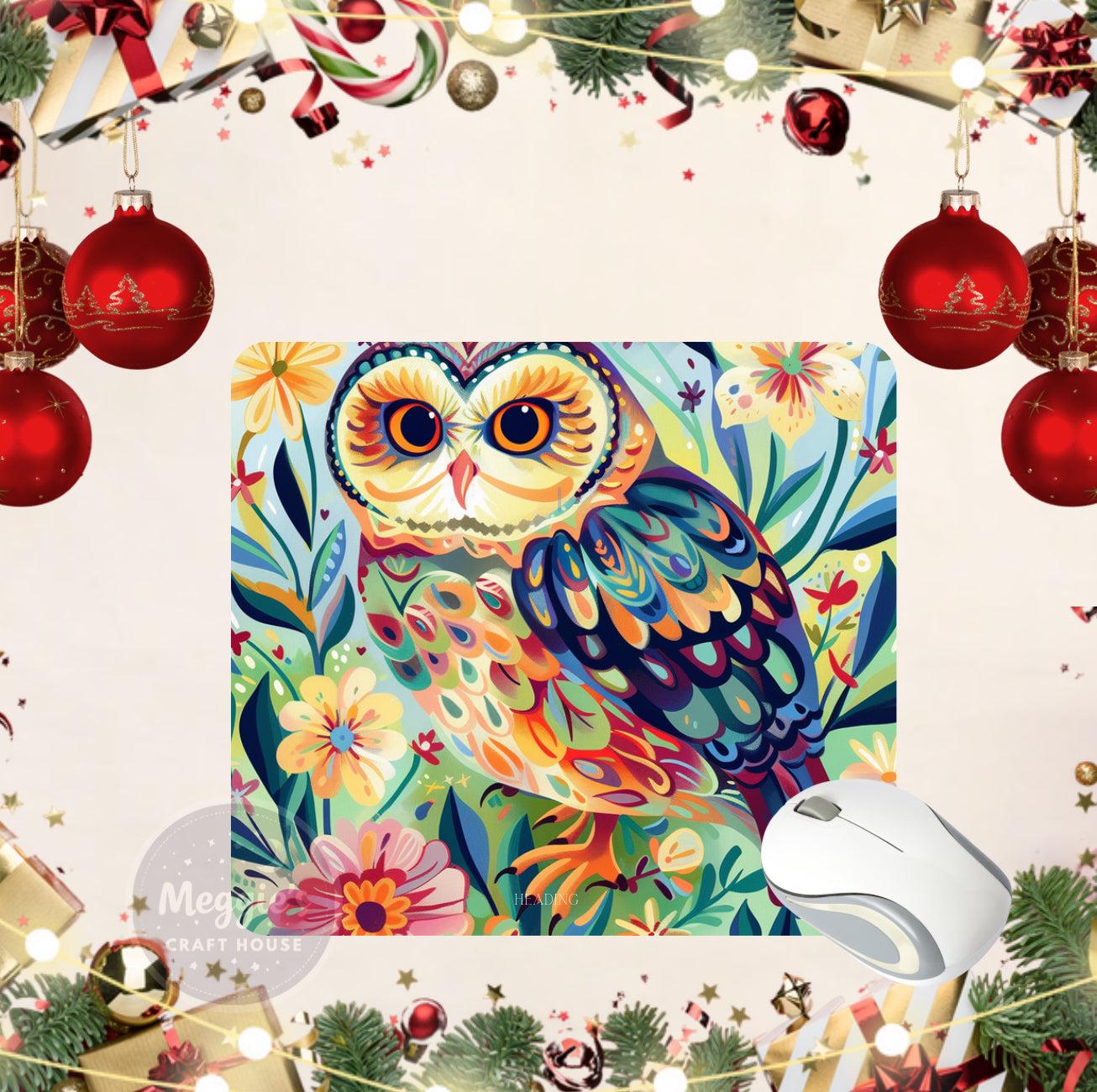 Feathered Whimsy Mouse Pad