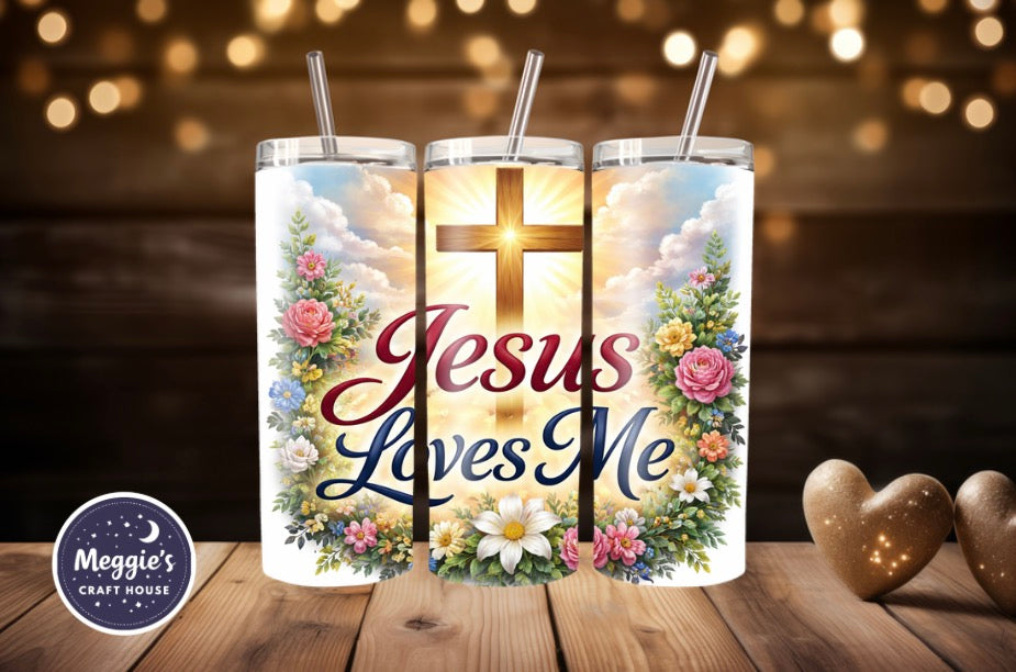 Jesus Loves Me Floral