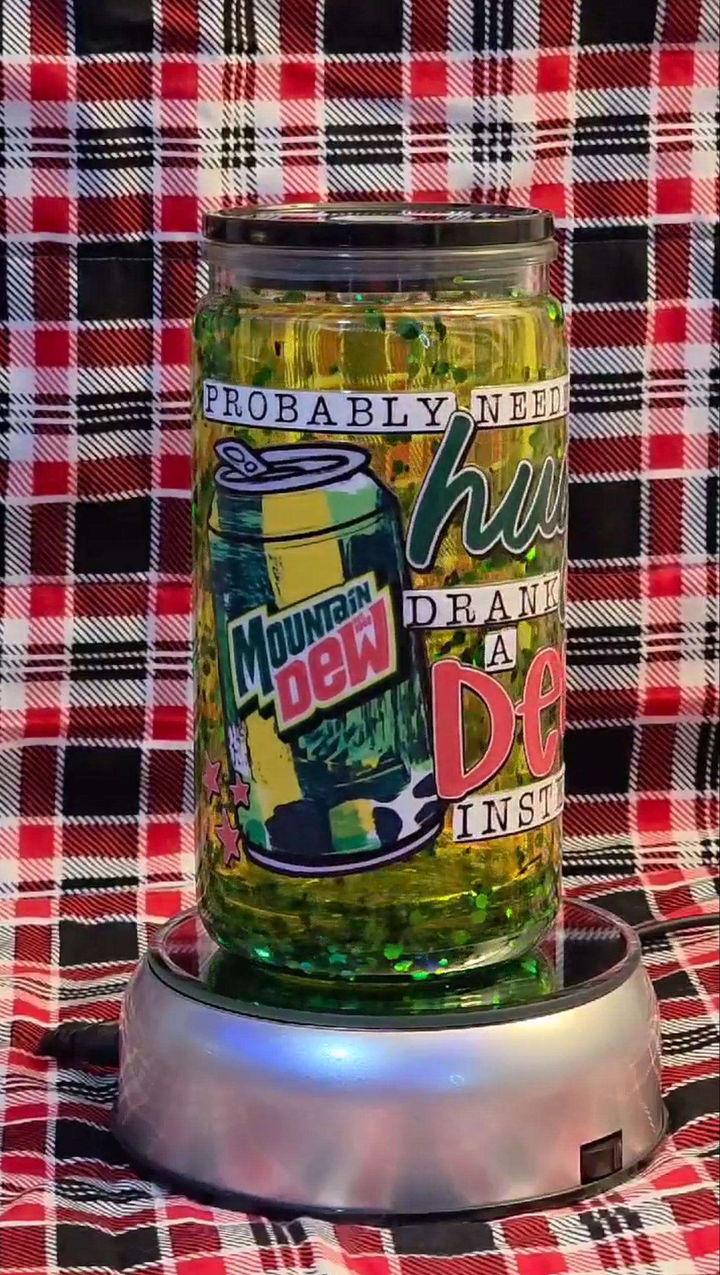 Dew The Season Snowglobe Tumbler