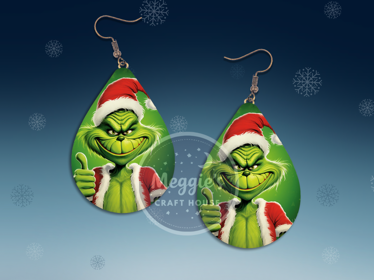 Grinch, Please! Earrings