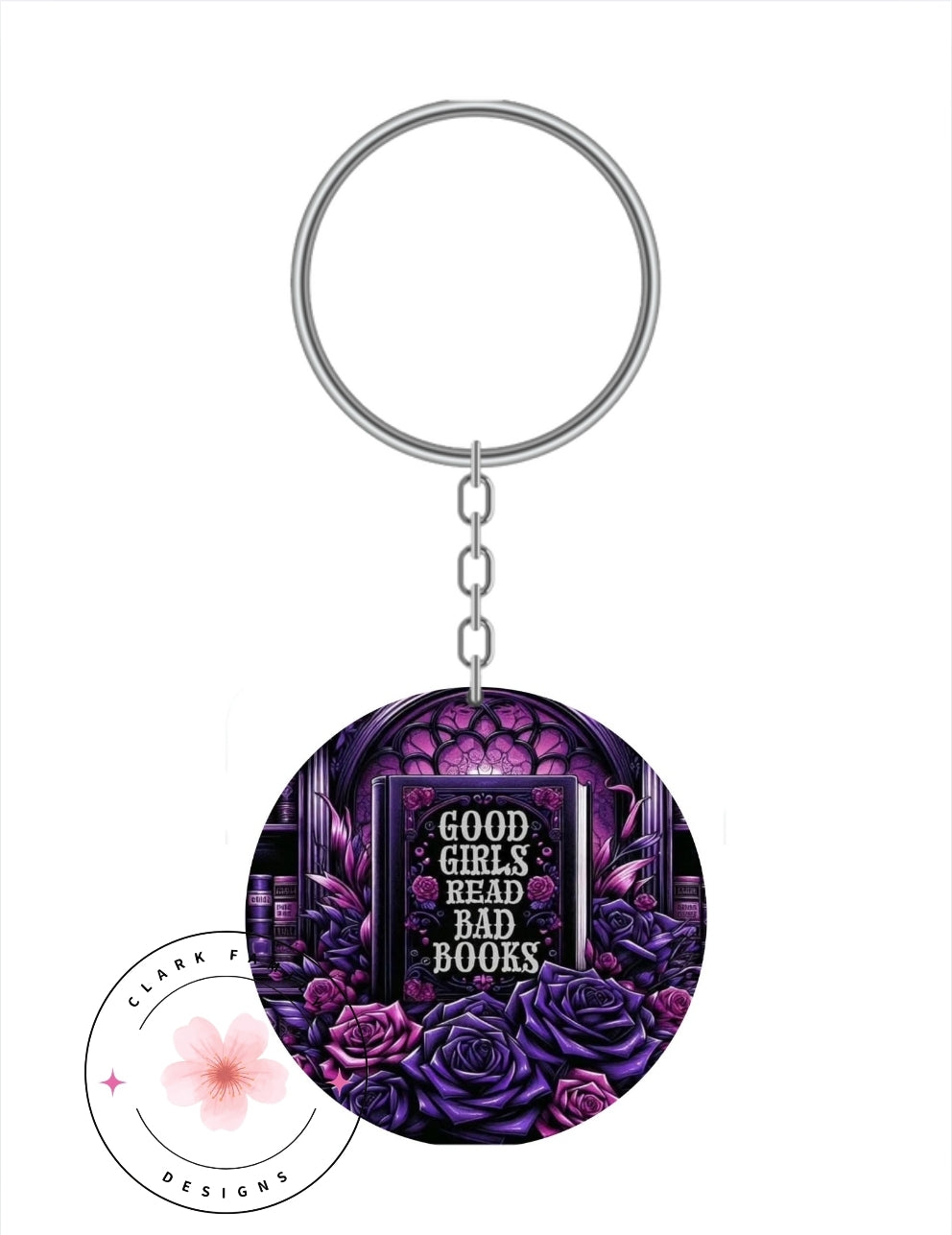 Good girls read bad books - Keychain