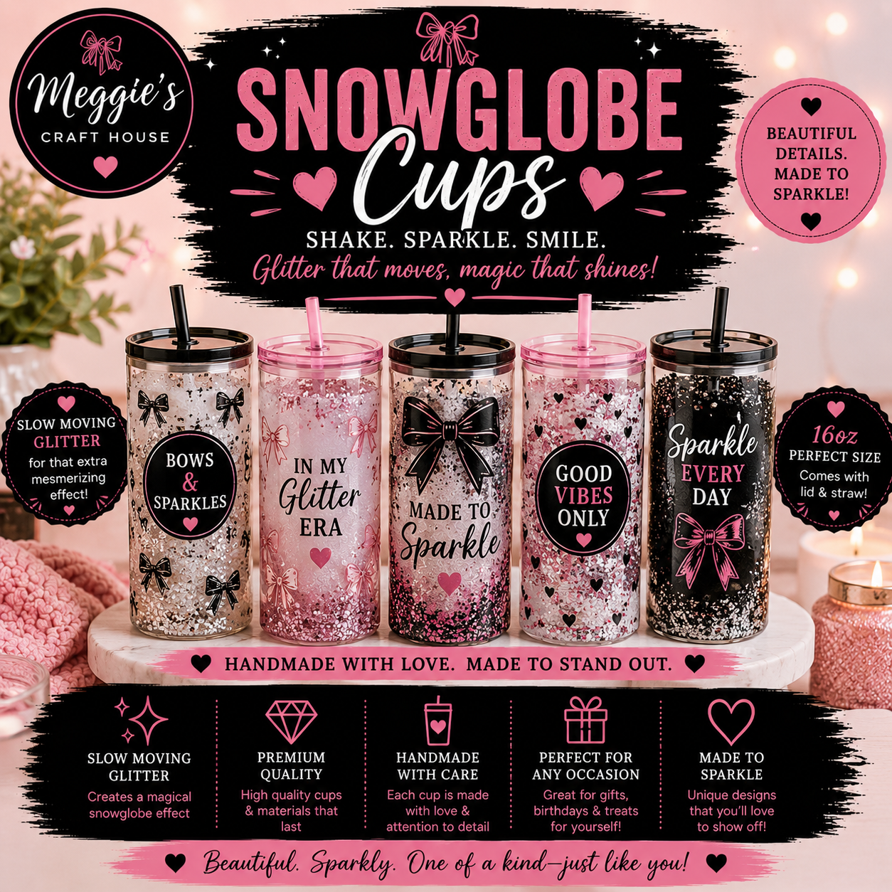 Snowglobe Cups