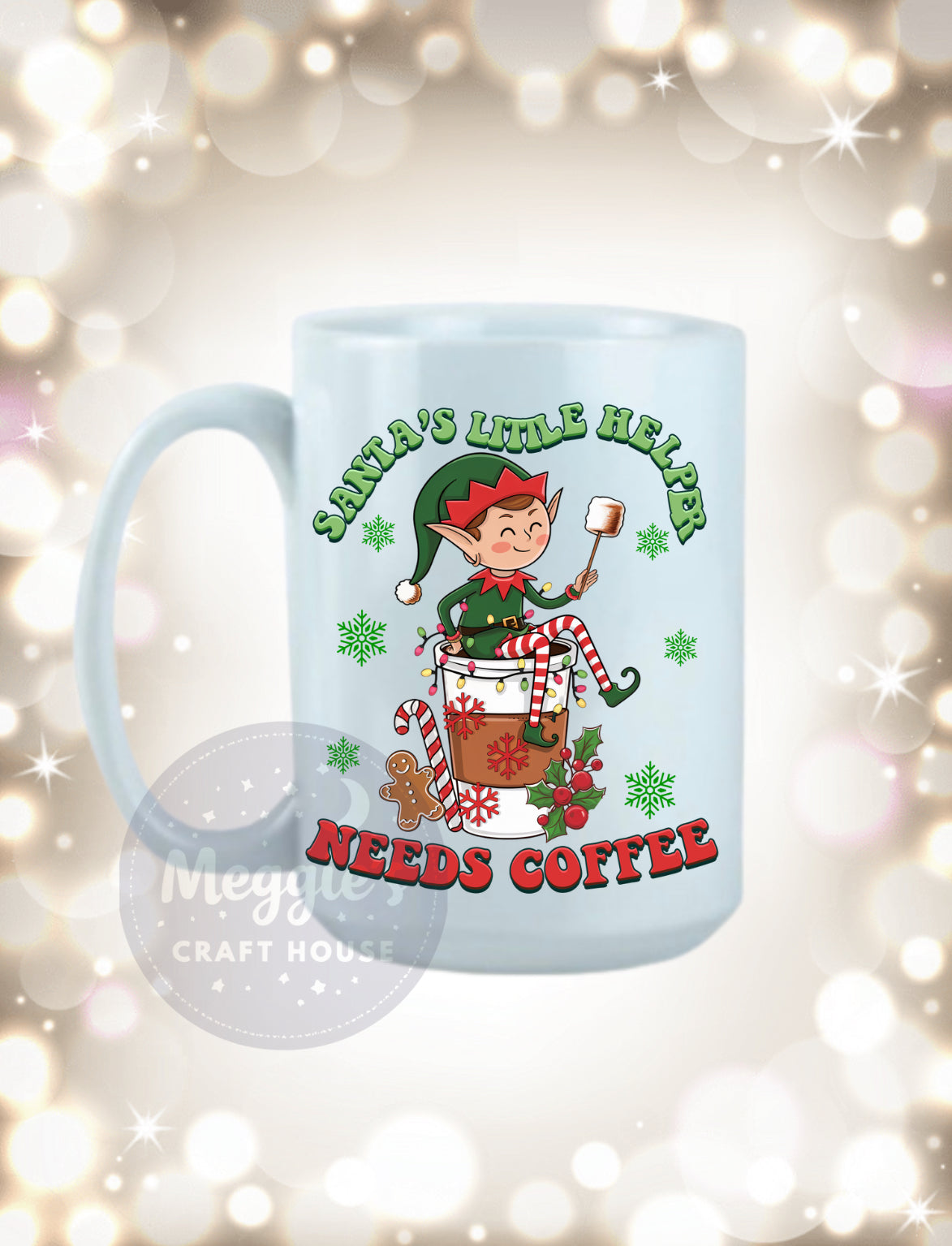 Santa’s Little Helper Needs Coffee Mug