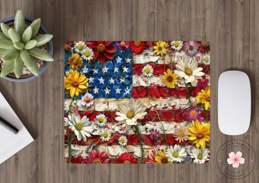Floral flag - Mouse pad