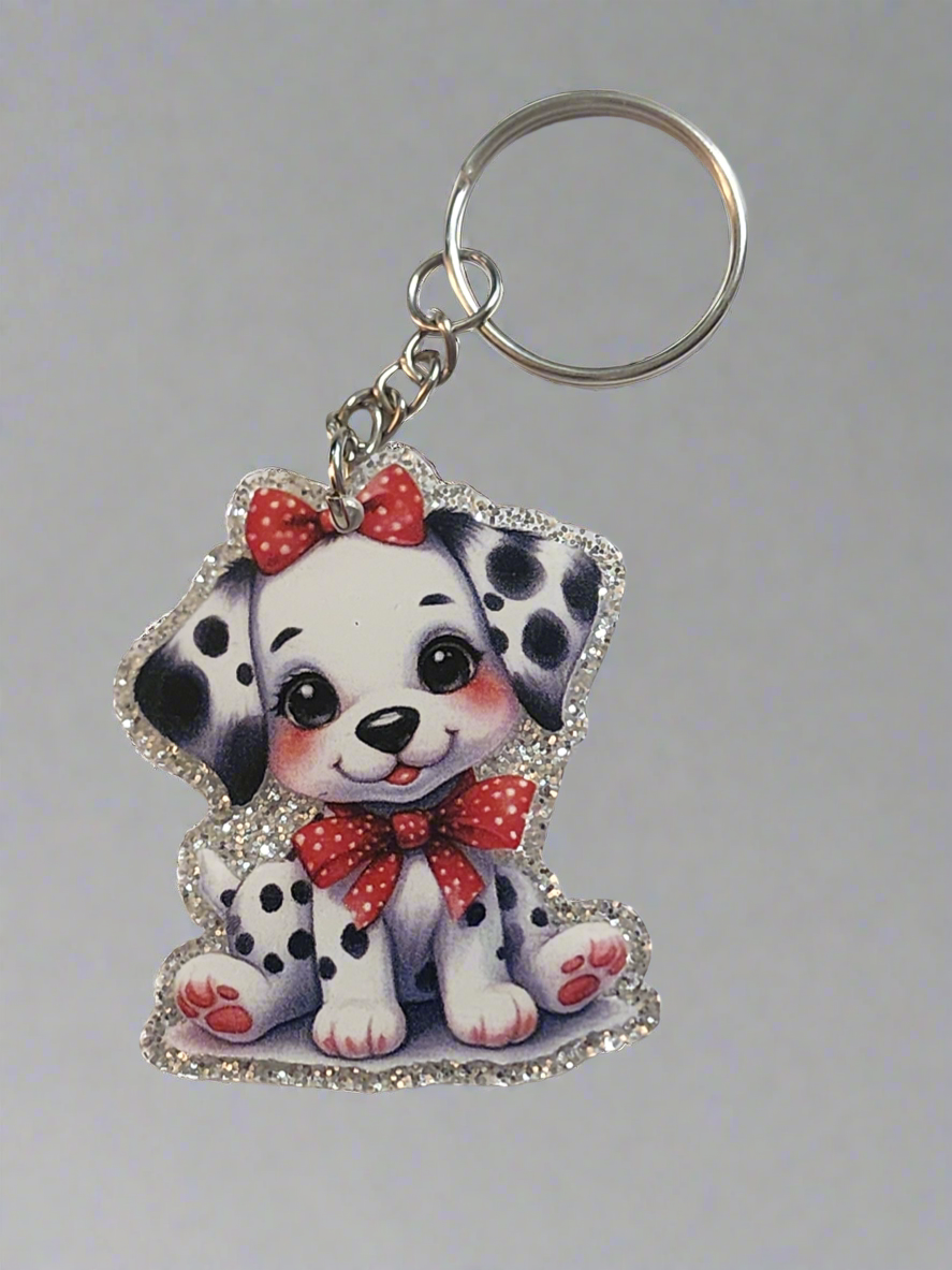 Dalmatian flatback - Keychain