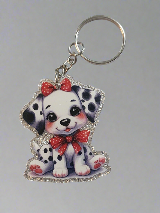 Dalmatian flatback - Keychain
