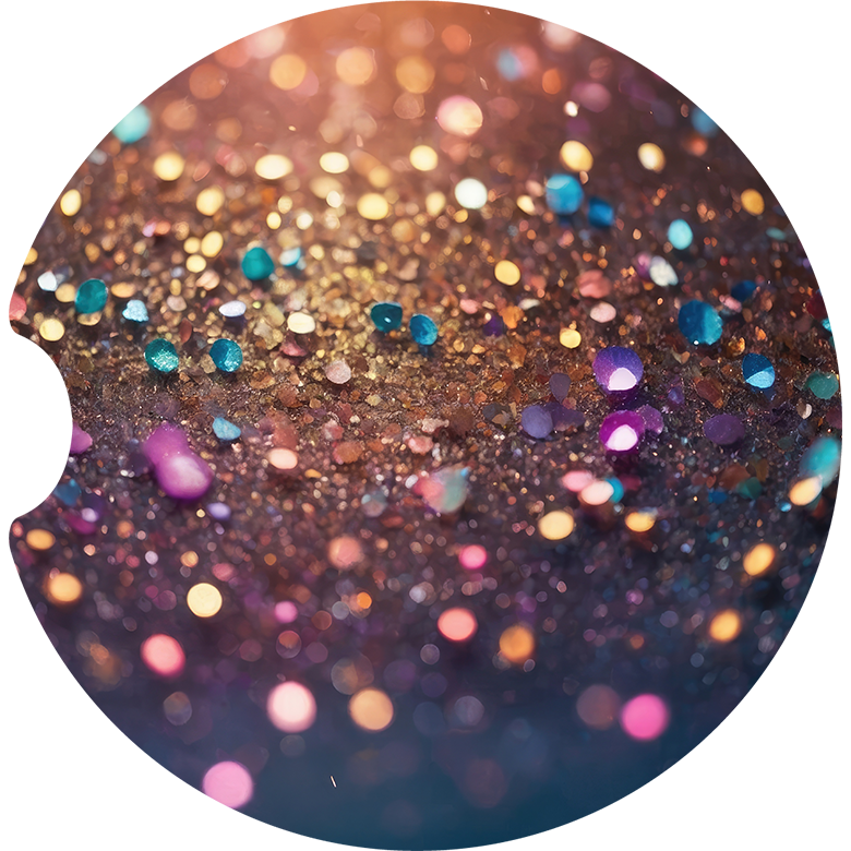 Glitter - Car coaster