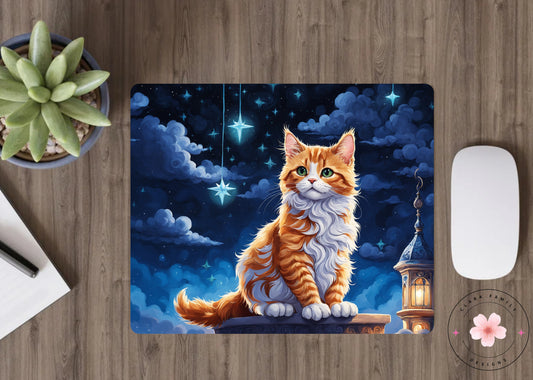 Kitten night - Mouse pad