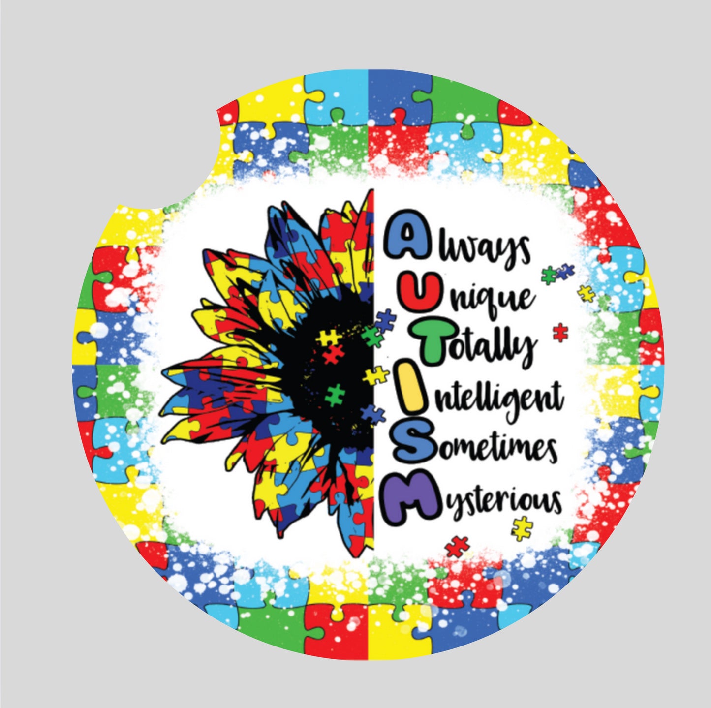 Autism Awareness  - Car coaster
