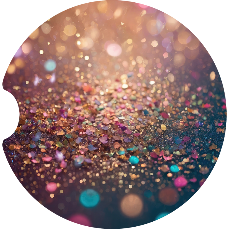 Glitter - Car coaster