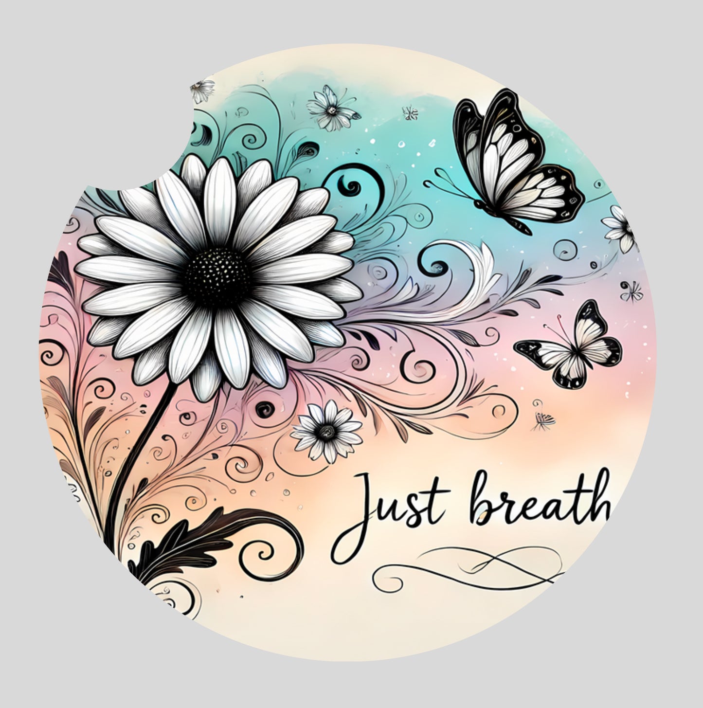 Just breathe - Car coaster