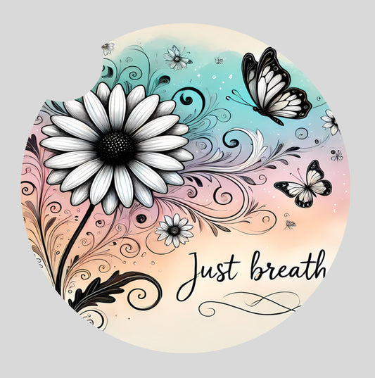 Just breathe - Car coaster