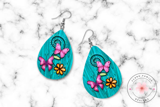 Butterflies - earrings