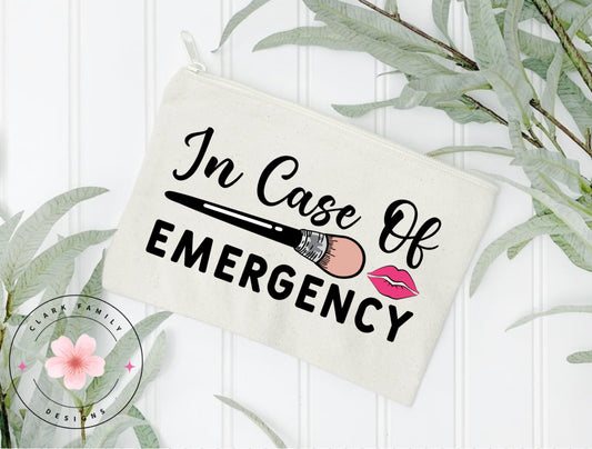 In case of emergency - makeup bag