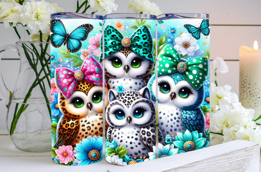 Whimsical Baby Owls Tumbler