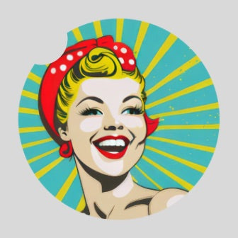 Pin up - Car coaster