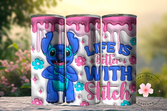 Life is better with Stitch - Tumbler