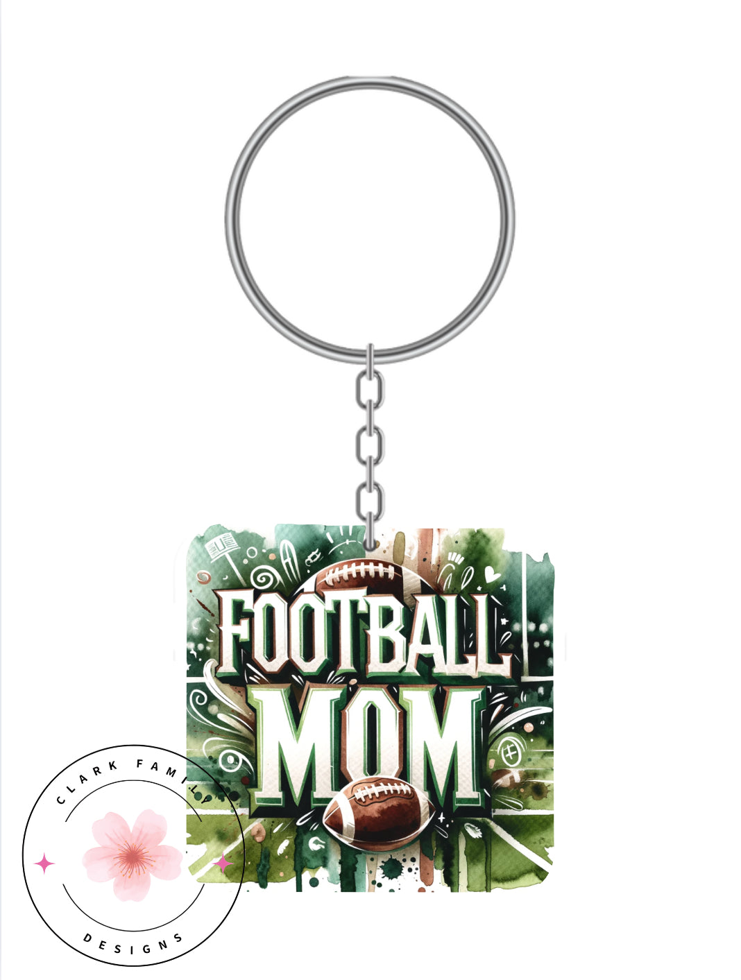Football mom - Keychain