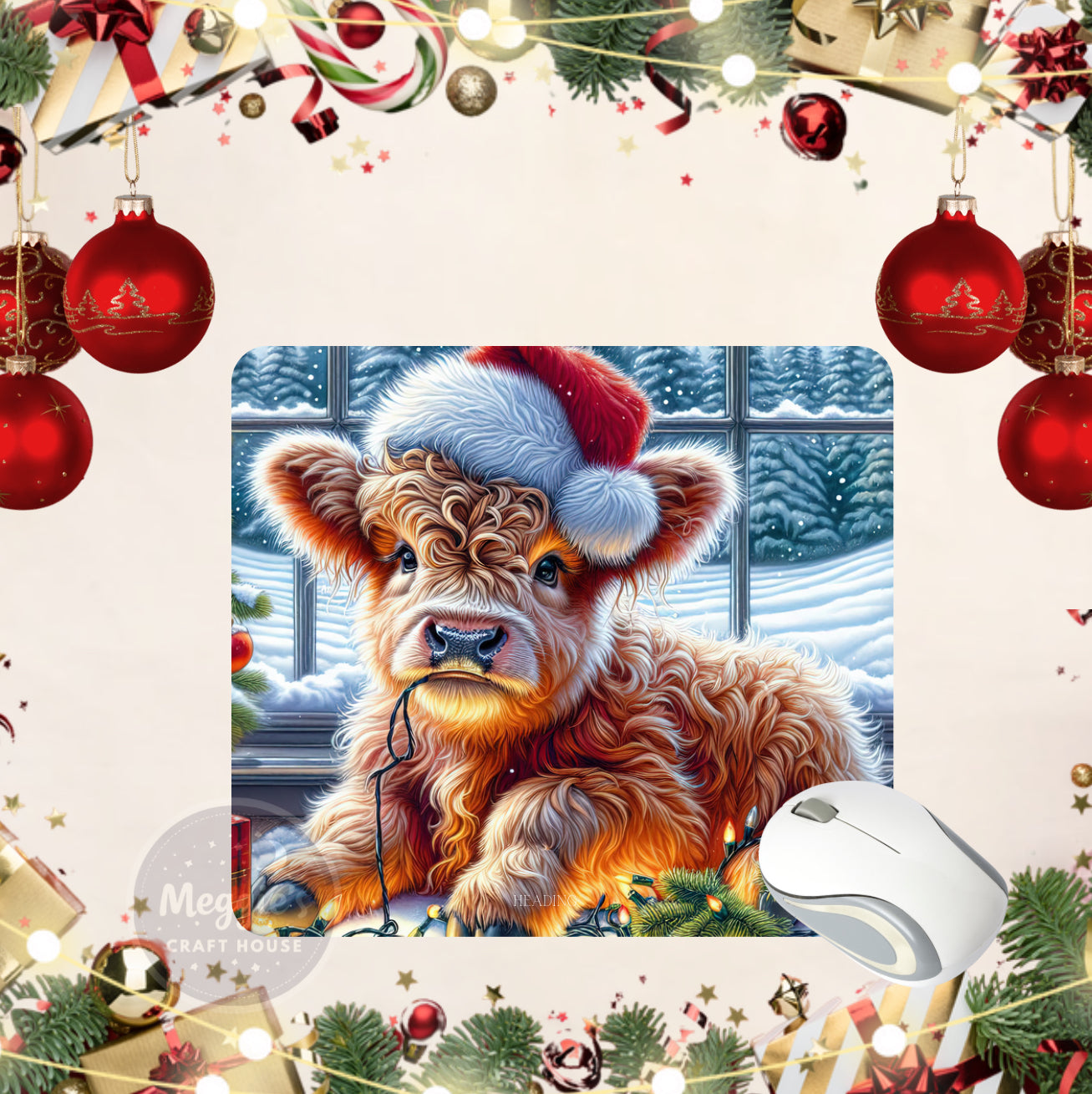 Tangled in Lights Mouse Pad