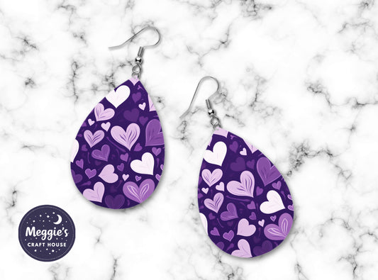 Lavender Lovefall Earrings