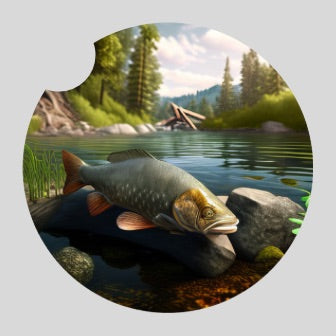 Fishing - Car coaster