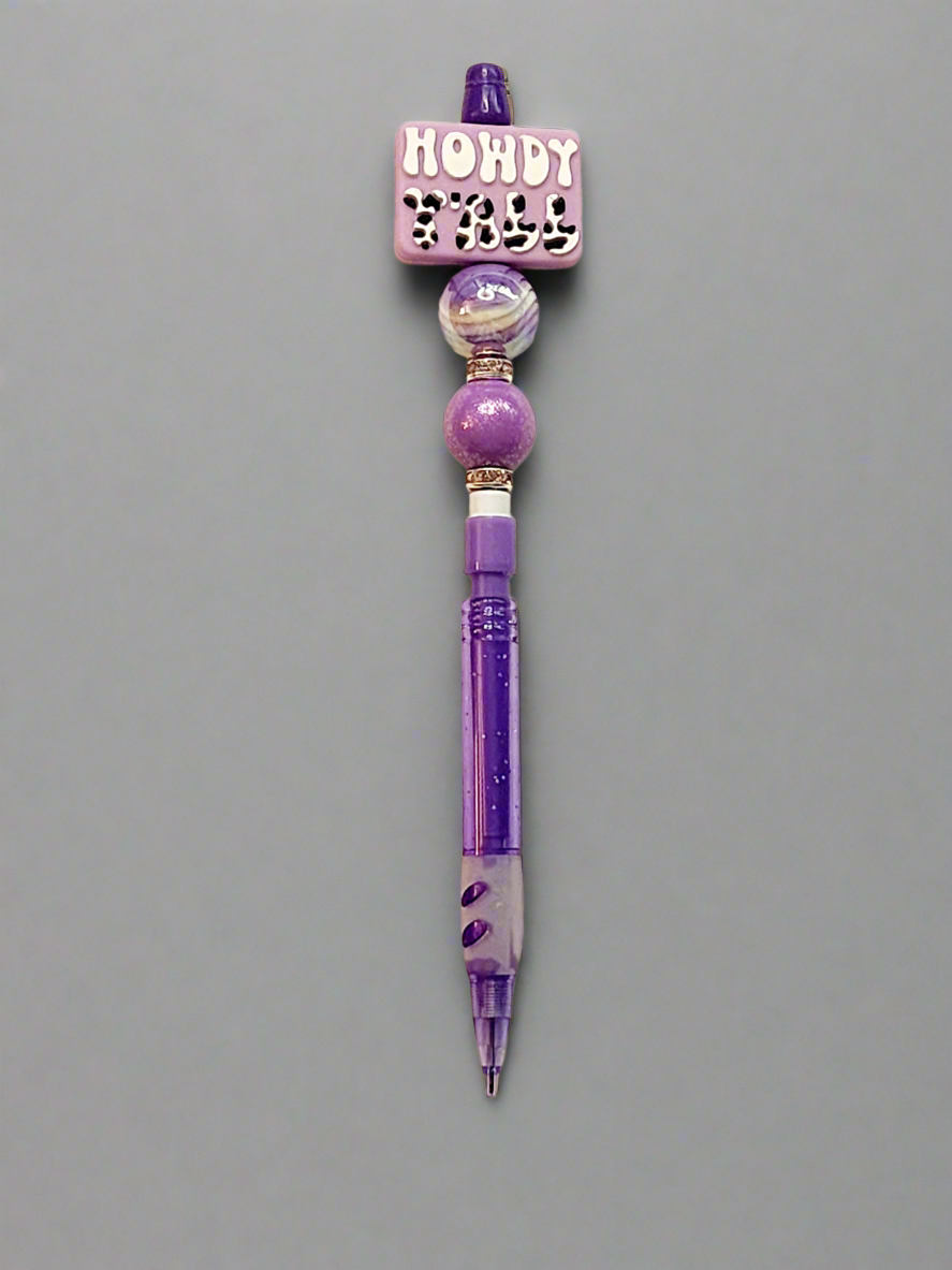 Howdy ya’ll - Beaded pencil