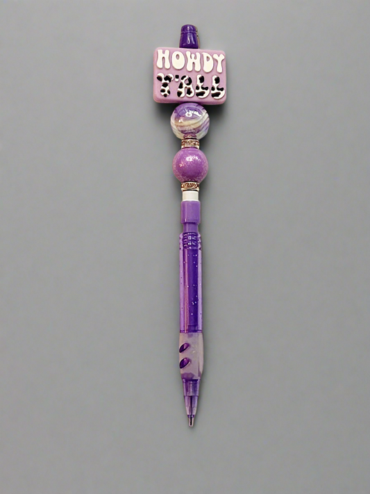 Howdy ya’ll - Beaded pencil