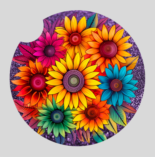 Sunflowers - Car coaster