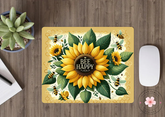 Bee happy - Mouse pad