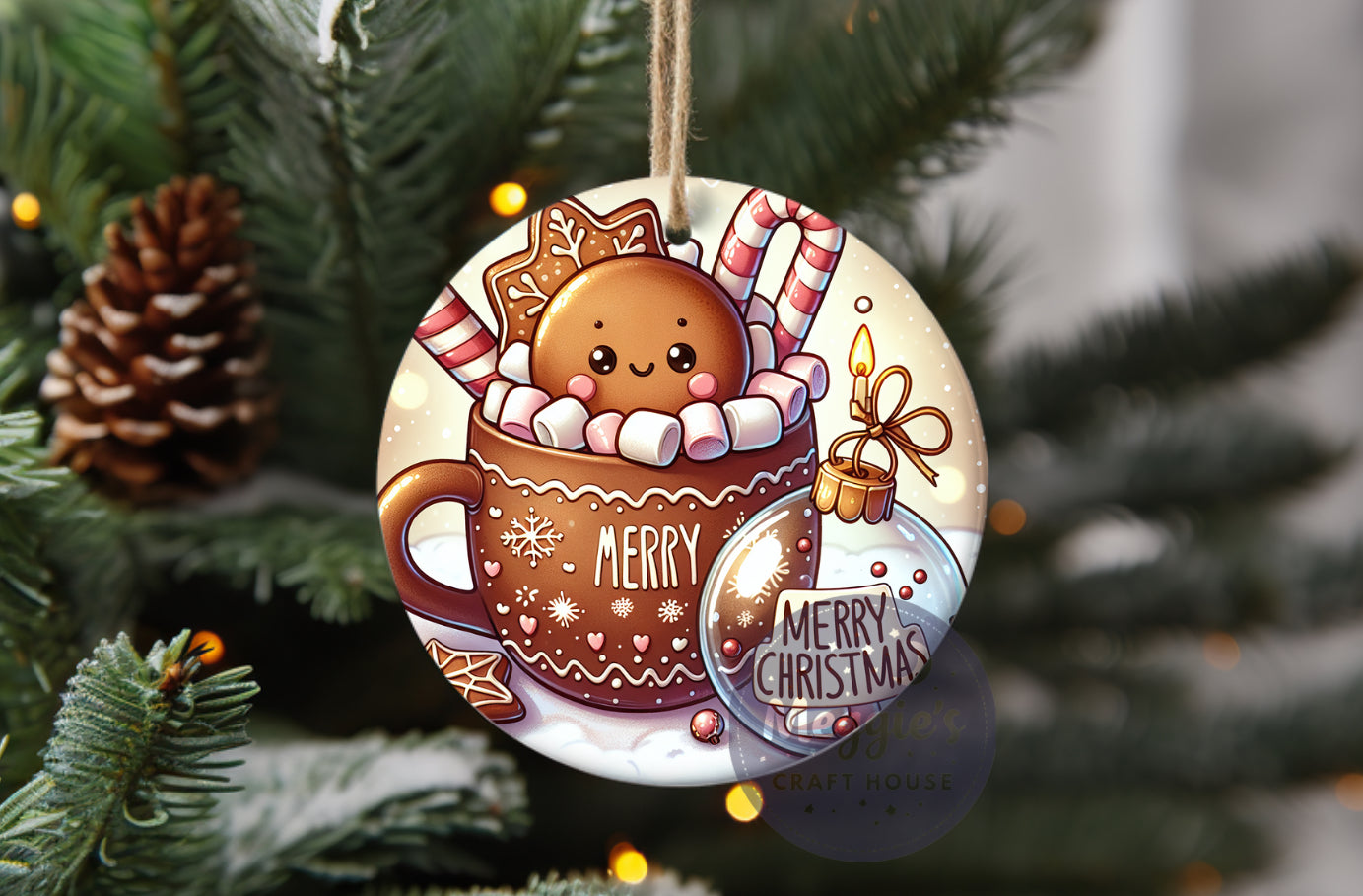 Cocoa & Cookie Cheer Ornament