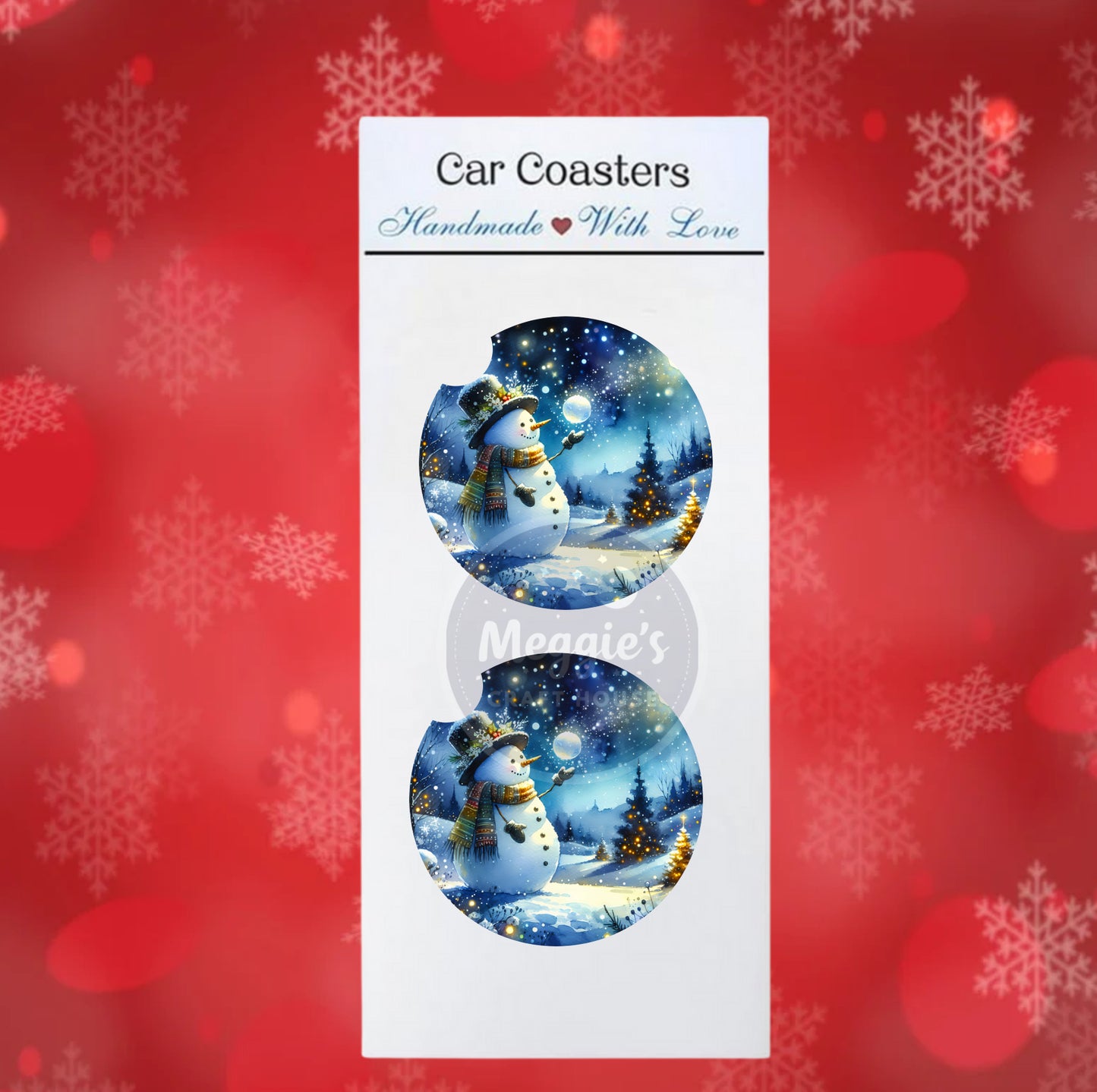 Frostlight Wishes Car Coasters