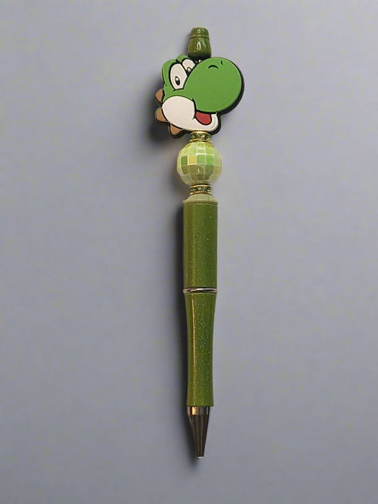 Yoshi theme - beaded pen