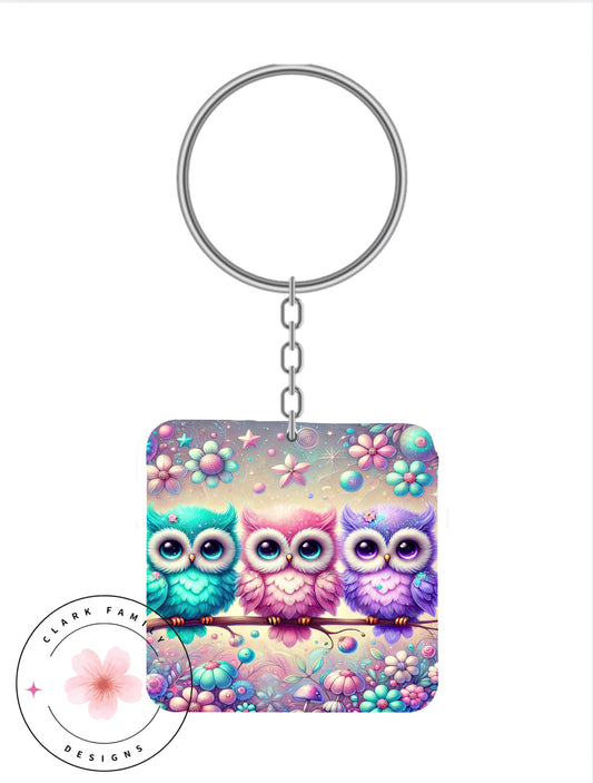 Owls - Keychain