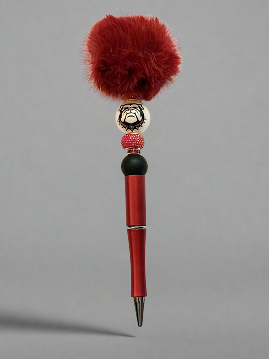 Bulldog - beaded pen
