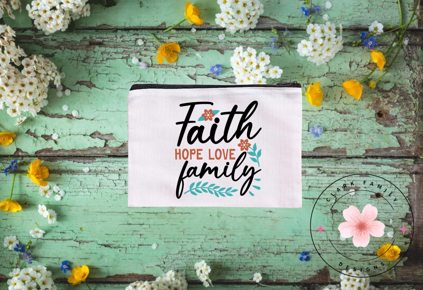 Faith hope love family - canvas bag