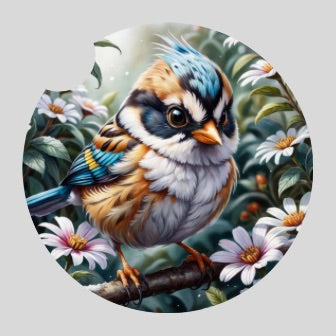 Chibi birds - Car coaster