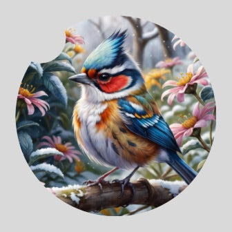 Chibi birds - Car coaster