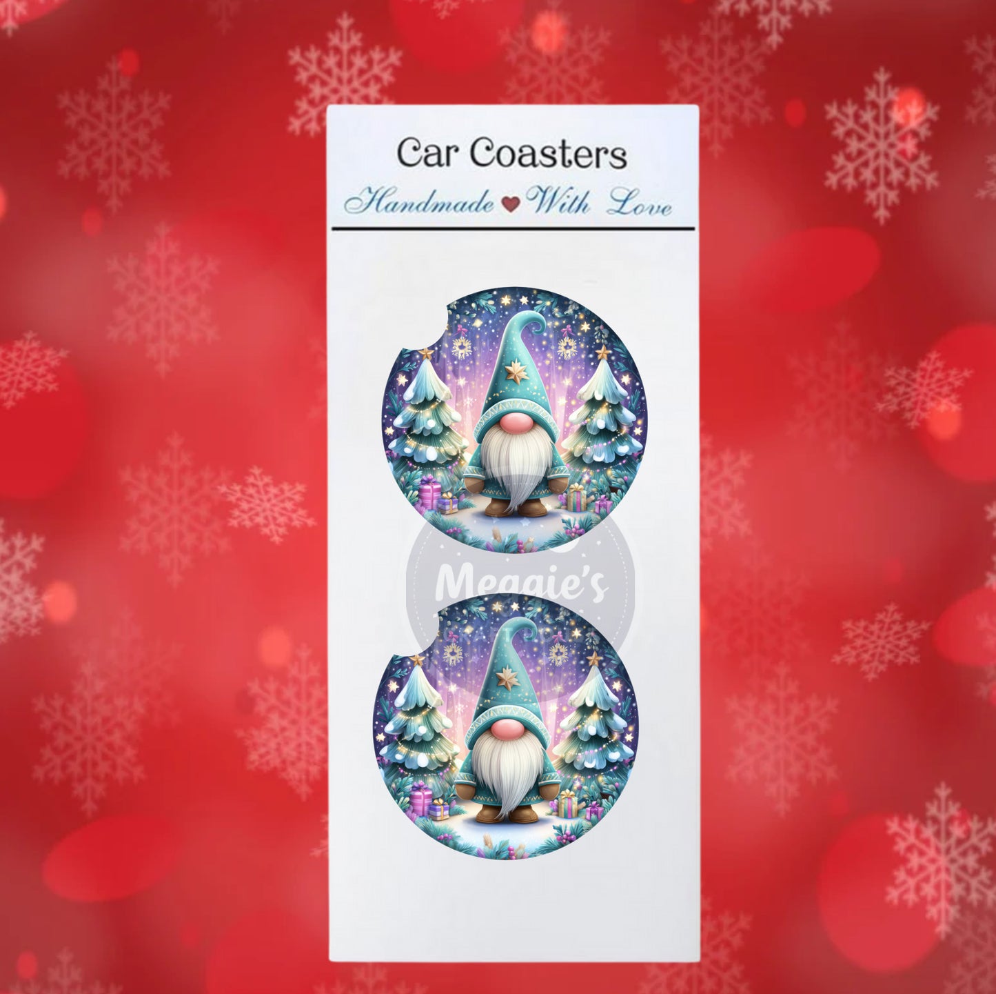 Gnomebound Joy Car Coasters