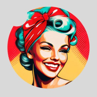 Pin up - Car coaster