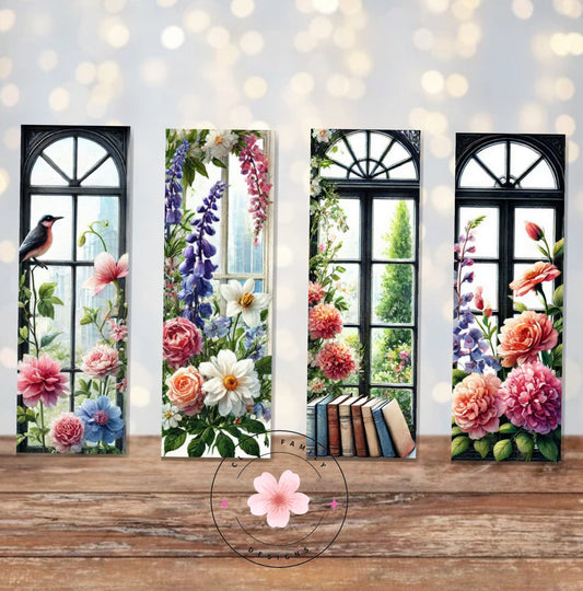 Floral windows - Bookmarks
