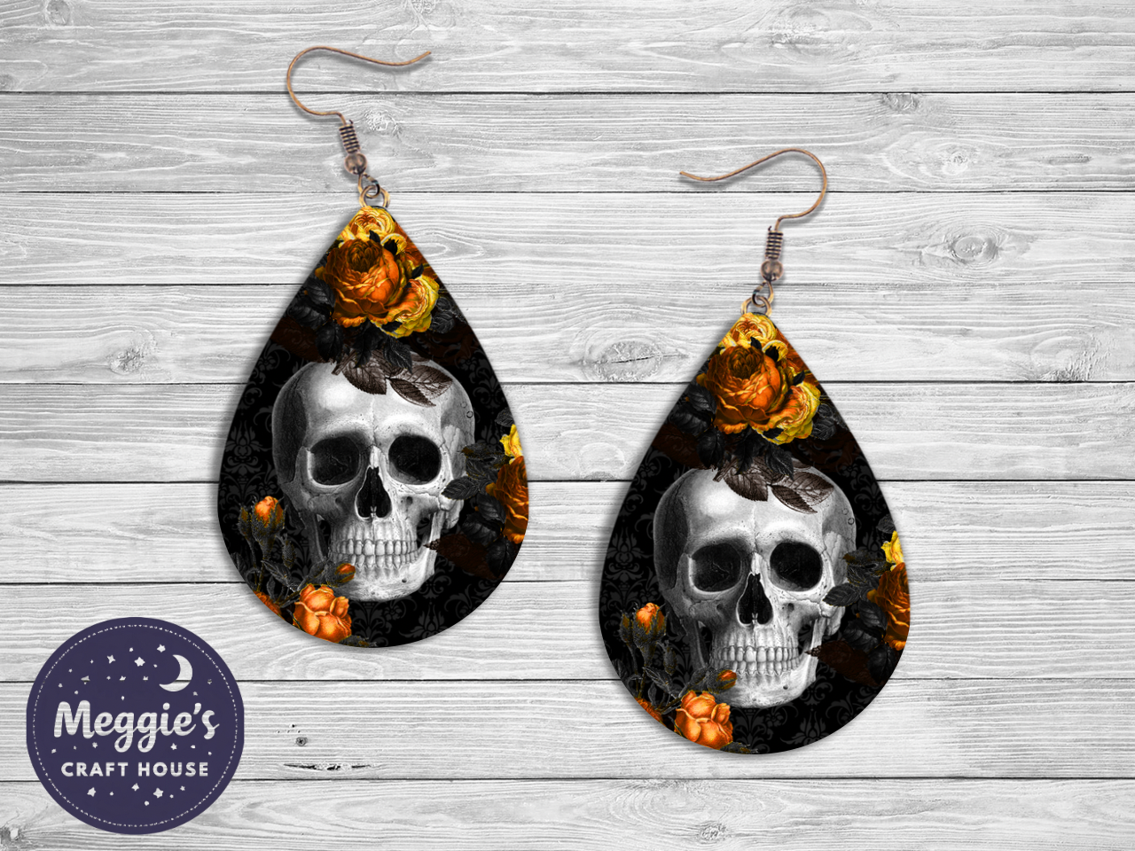 Skull & Stem Earrings