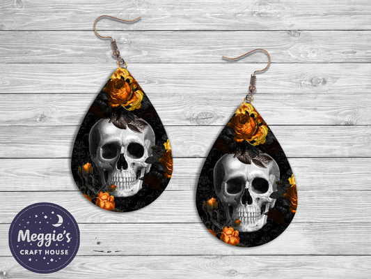 Skull & Stem Earrings