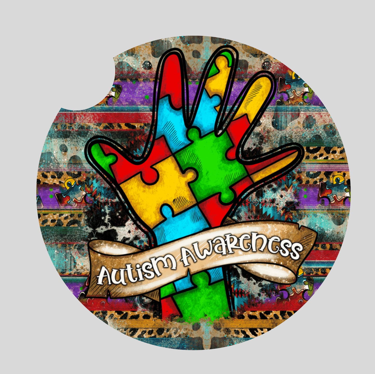 Autism Awareness - Car coaster