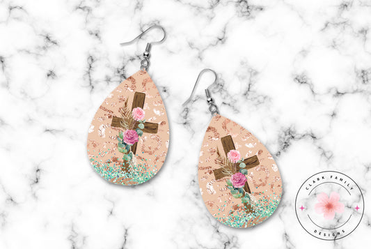 Christian cross - earrings