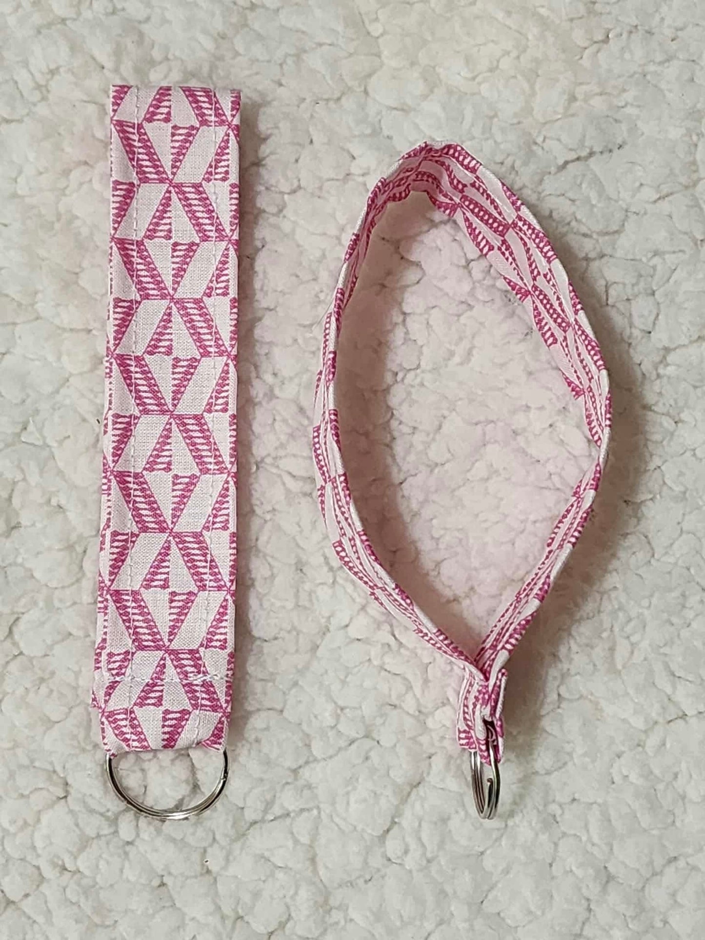 Pink Prism Wristlet Keychain
